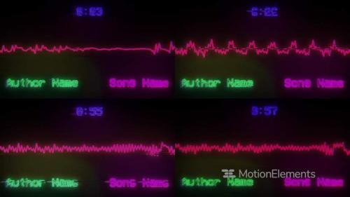 Retro Screen Music Visualizer - 13269322