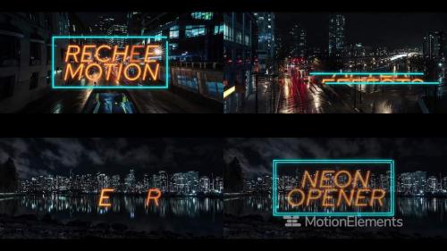 Neon Titles Opener - 13326984