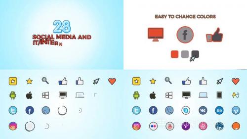 Social Media IT Icons Pack - 13209701