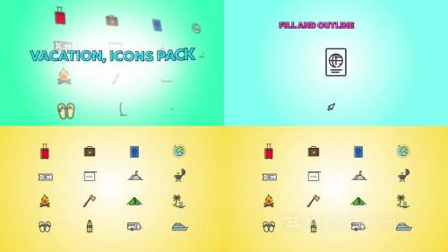 Vacation Weekend Icons Pack - 13209745
