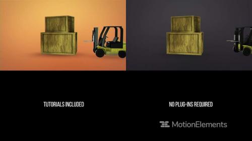 Folk Lift Truck Logo Reveal - 13241798