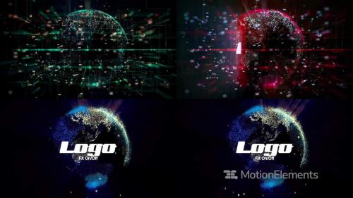 Digital Earth Logo Reveal - 13123057