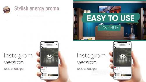 Stylish energy shape promo (After Effects template) - 12497670