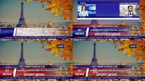 News Sport and Weather Graphic Package - 12503154