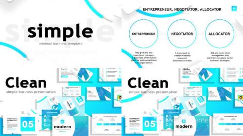 Clean SImple Dinimic Business Presentation - 14031289