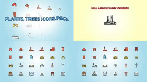 Buildings and Constructions Icons Pack - 13803509
