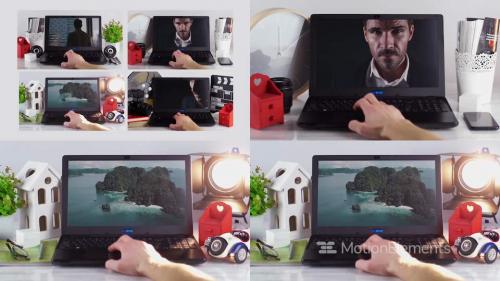 Mock-Up Real Footage Laptop - 13687476