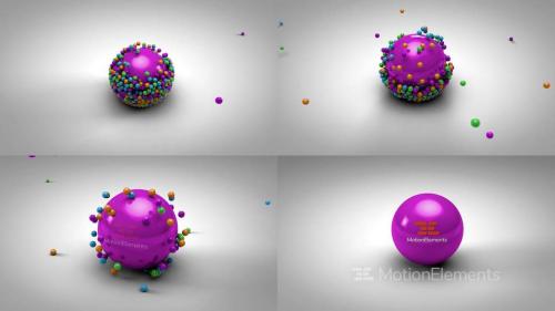 Colorful 3D Balls Logo Reveal - 13696343