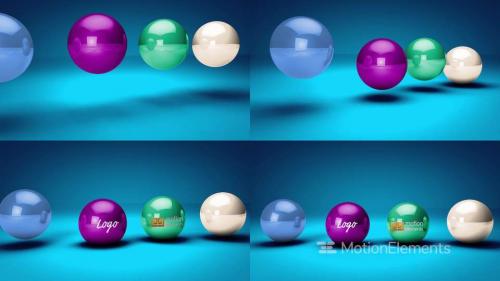 Bouncing Balls Logo Reveal - 13513020