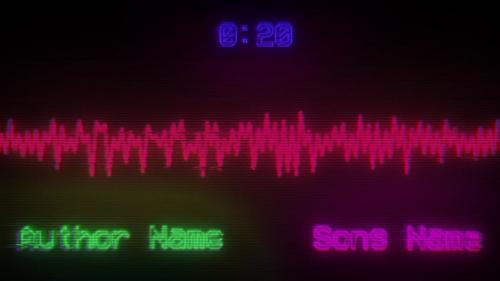 Retro Screen Music Visualizer - 13269322