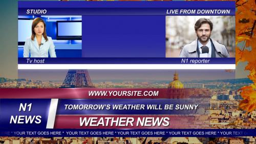 News Sport and Weather Graphic Package - 12503154