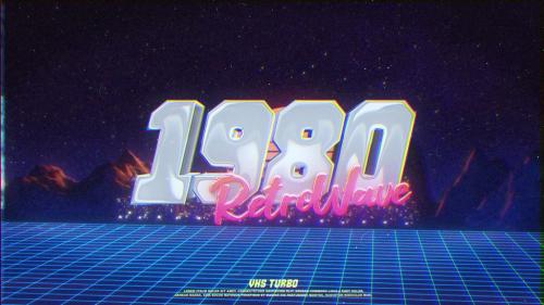 Retro Wave City Logo - 13828505