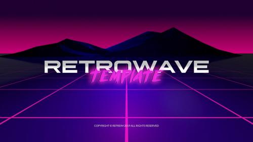 Retrowave Logo Reveal - 13652985
