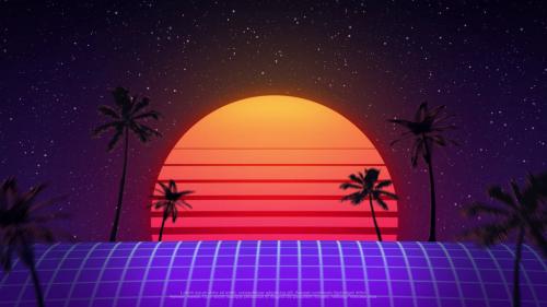 Retro Wave Logo - 13683045