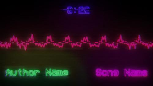 Retro Screen Music Visualizer - 13269322