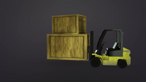 Folk Lift Truck Logo Reveal - 13241798