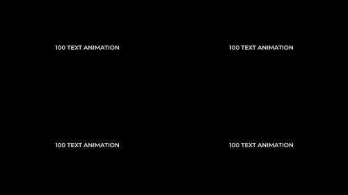 100 New Text Animation Presets - 12499294