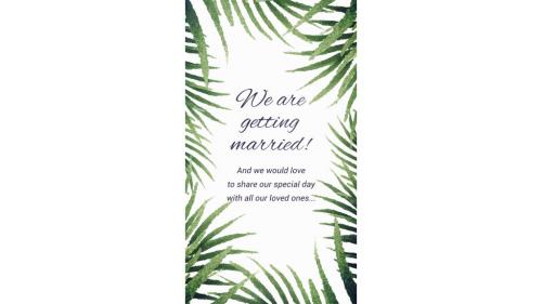 Tropical Wedding Invitation - 14254747