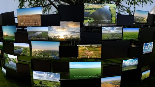 Video Screens On Nature - 13821347