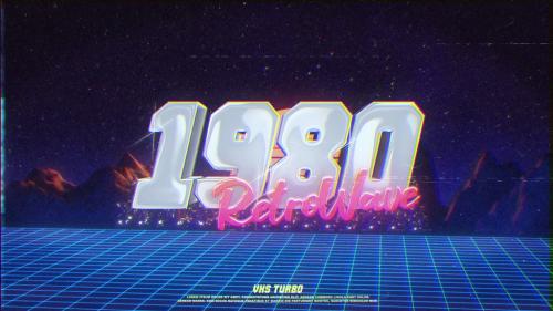 Retro Wave City Logo - 13828505