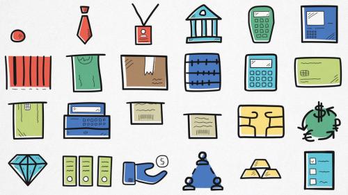 Hand-drawn Icons Pack - 13670475