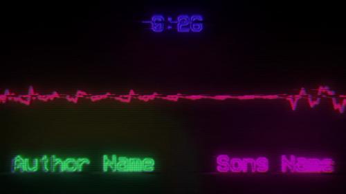 Retro Screen Music Visualizer - 13269322