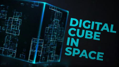 Digital Cube In Space (Logo Reveal) - 13326928