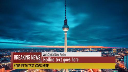 Modern Broadcast News Graphic Package - 12493914