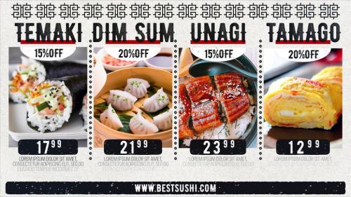 Asian Restaurant Menu - 13777072