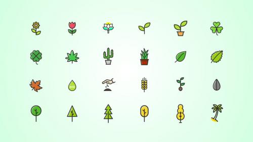 Plants, Trees Icons Pack - 13790719