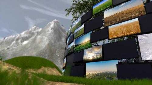 Video Screens On Nature - 13821347