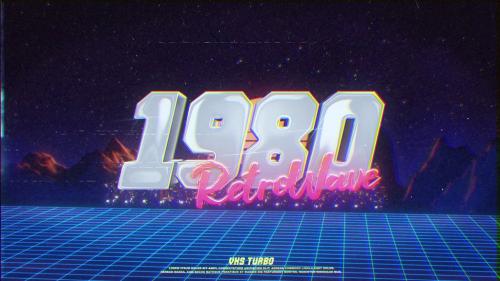 Retro Wave City Logo - 13828505