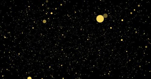 Floating golden particles - 13435131