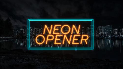 Neon Titles Opener - 13326984