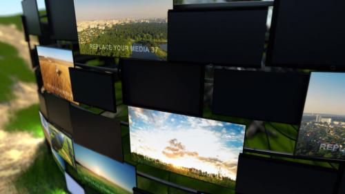 Video Screens On Nature - 13821347