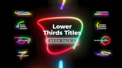 Lower Thirds Titles Neon 2 - 13643370