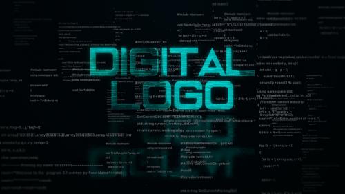 Digital Code Logo Reveal - 13381984