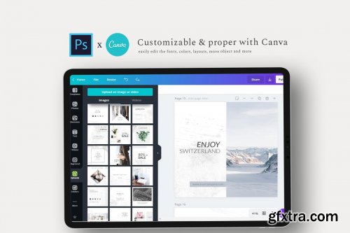 CreativeMarket - Mist Instagram Puzzle - Canva & PS 4458416