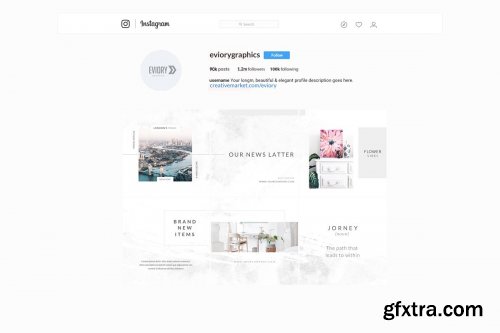 CreativeMarket - Mist Instagram Puzzle - Canva & PS 4458416