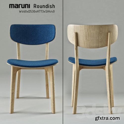 Roundish Maruni Armless chair