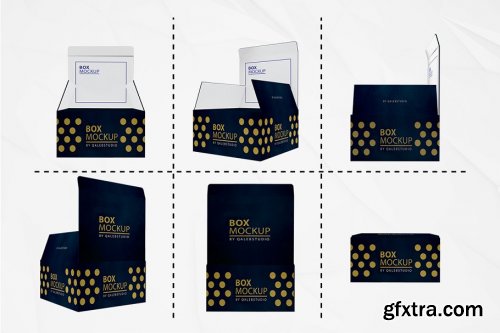 CreativeMarket - Flat Square Box Kit 4445039