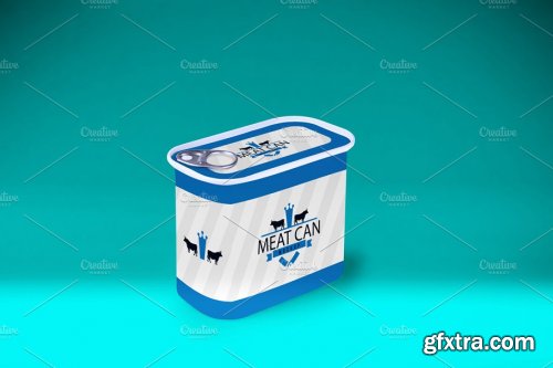 CreativeMarket - Meat Can MockUp 4445070