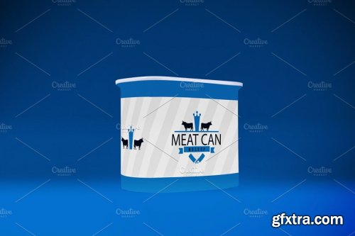 CreativeMarket - Meat Can MockUp 4445070