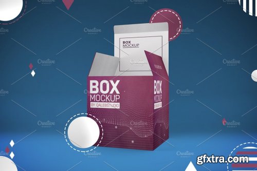 CreativeMarket - Abstract Box Mockup 4445098