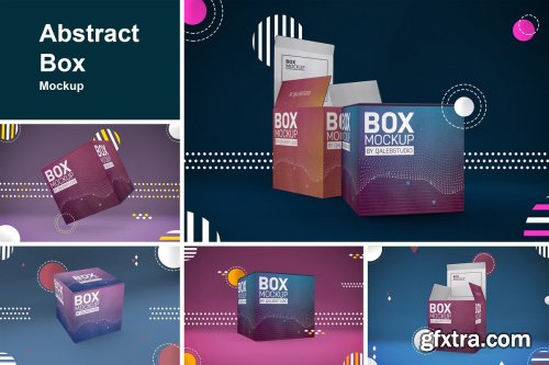 CreativeMarket - Abstract Box Mockup 4445098