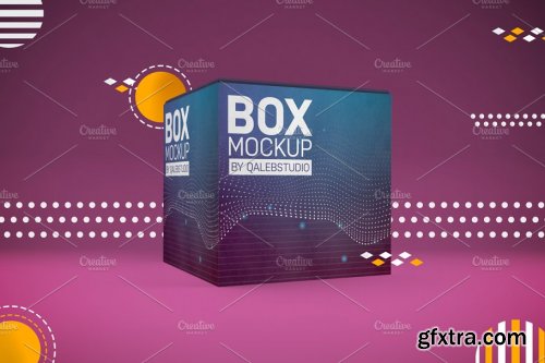 CreativeMarket - Abstract Box Mockup 4445098