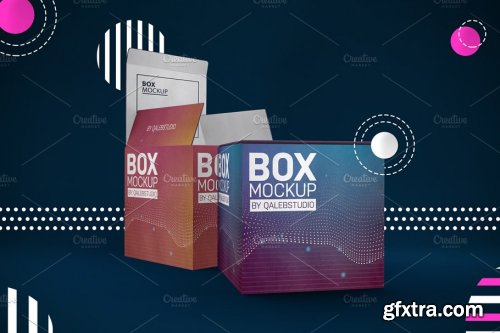 CreativeMarket - Abstract Box Mockup 4445098