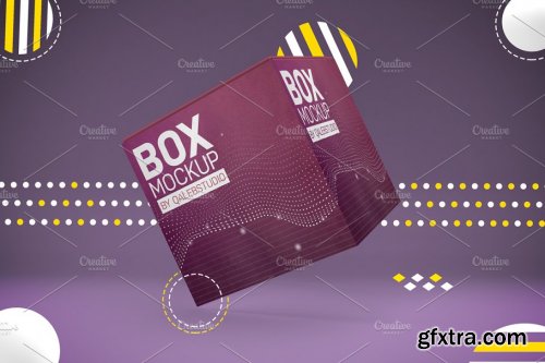 CreativeMarket - Abstract Box Mockup 4445098