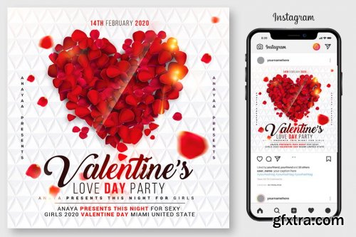 CreativeMarket - 10 Valentines Day Flyers Bundle 4547928