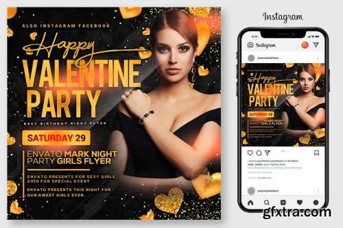 CreativeMarket - 10 Valentines Day Flyers Bundle 4547928